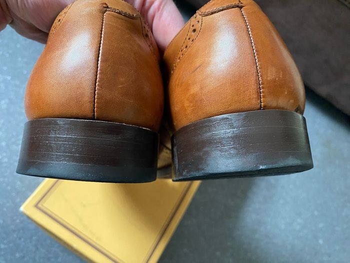 Barker England Windsor Collection Brown Leather Brogues Size UK8,5 Cedar Calf