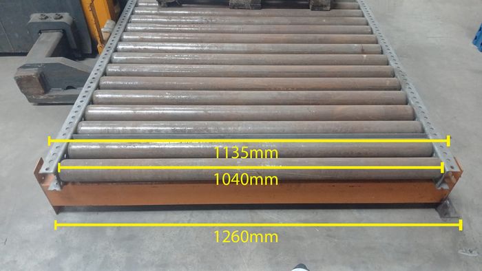 Heavy Duty Used Gravity 16 Roller Conveyor-24cm H (Ref:GRC08)