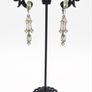 Vintage 925 Sterling Silver Glass Paste Earrings Image 10