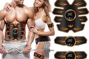 Yongge EMS Abdominal Muscle Trainer, Exercise Device, Muscle Stimulator with 6 Modes, 19 Intensities, LCD Screen &amp; USB Rechargeable