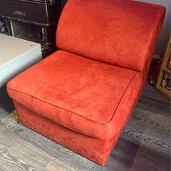 red sofa bed