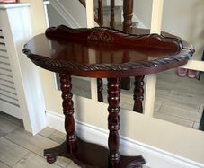 Vintage Mahogany Half moon Hall table