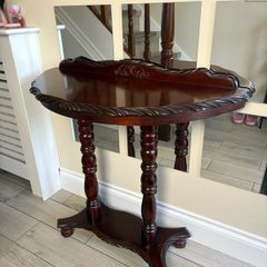 Vintage Mahogany Half moon Hall table