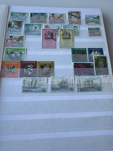 JAMAICA collection in stamp album