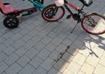 go kart and kids bike