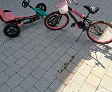 go kart and kids bike