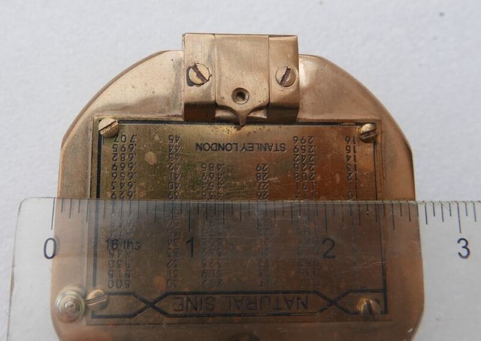 Vintage Stanley London Brunton  Brass Nautical Compass with Wooden Box