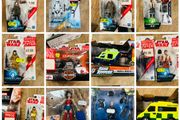 80 Pieces Branded Star Wars - Marvel - Trucks - Cars - Harley Davidson Etc Job Lot