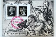 Great Britain 1990 Penny Black 150th Anniversary Miniature Sheet FDC