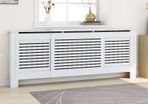MDF Radiator Cover White 205 cm