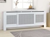MDF Radiator Cover White 205 cm