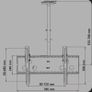 Tv Ceiling Mount Bracket Tilt Swivel 43"-80" Image 2