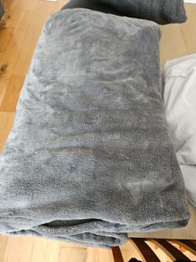 Large grey blanket
