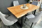 Solid Acacia Wood Dining Table 160 - Rustic