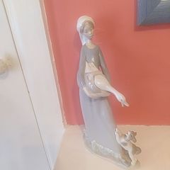 lladro Girl with goose and dog