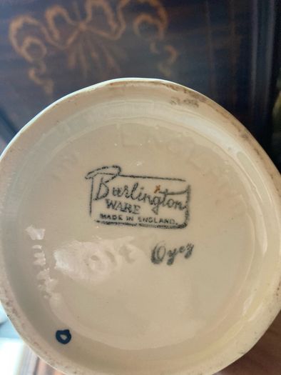 Vintage Burlington Ware "Oyez" character jug
