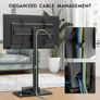 TV Floor Stand for 30-70 Inch LED LCD OLED Flat Curved TVs, Height Adjustable Tall Swivel Standing TV Stand, Universal Freestanding Floor Standing TV Stand Base up to 40kg, Max VESA 600x400mm Image 6