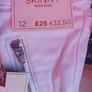 F and F White Skinny Jeans Image 3
