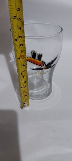guinness glass with toucan,see pictures for condition good,,