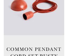 HAY Common Pendant Cord Set - Rusty Red