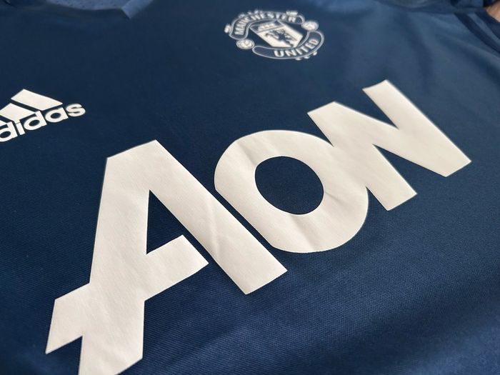 Manchester United set of TWO player issue football training jersey shirts