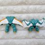 Gormiti Air Tribe Lord Noctis and Steel Beak Mini Figure Giochi Preziosi approx. 5.5 and 4 cm. Used Please see photos Image 7