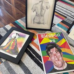 Collection of LGBTQ Artworks: Framed Prints & Sketch
