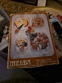 VINTAGE MELBA  Clear Glass Fruit Platter