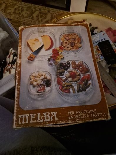 VINTAGE MELBA  Clear Glass Fruit Platter