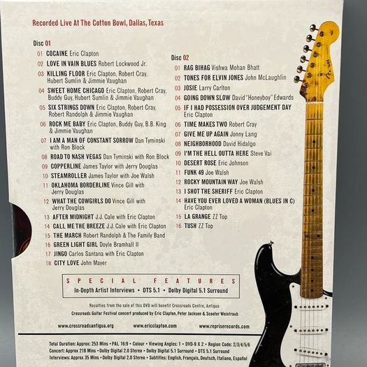 Eric Clapton - Crossroads Guitar Festival (DVD, 2004) Region 2,3,4,5,6