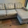 Grey corner sofa couch furniture set Image 3