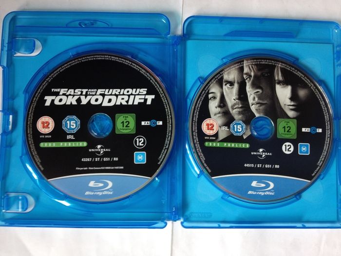 Fast & Furious Movies 1-7 [Blu-ray Movie] Paul Walker & Vin Diesel [Blu-ray Movie]