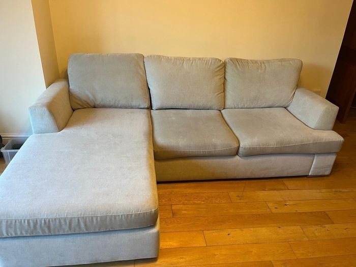 L Shape Couch in cream