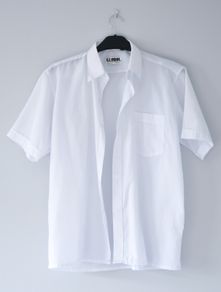 White loose shirt | Cotton 50% | size M | 40/41