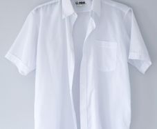 White loose shirt | Cotton 50% | size M | 40/41