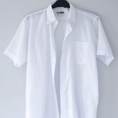 White loose shirt | Cotton 50% | size M | 40/41