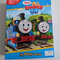Thomas & Friends All Engines Go My Busy Books + 10 Figurines + A PlayMat - New