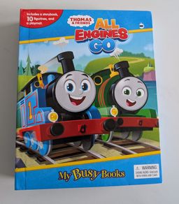 Thomas & Friends All Engines Go My Busy Books + 10 Figurines + A PlayMat - New