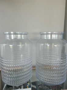 Large Glass Vases (two)