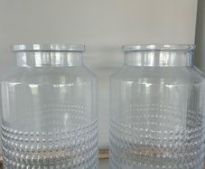 Large Glass Vases (two)
