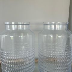 Large Glass Vases (two)