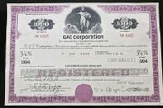 1973 GAC Corporation Pennsylvania 1000 Dollar Stock Certificate