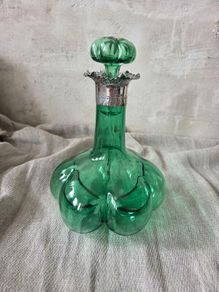 Green  Glass Decanter