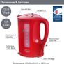 Quest Red Jug Kettles Cordless 1.7 Litres  Water Capacity All New Stock Boxed Fully Guaranteed Collection or Delivery Can Be Arranged In Galway City Centre Area thank you .. Image 7