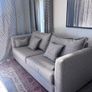 Grey 3-Seater Sofa & Matching Ottoman Image 7