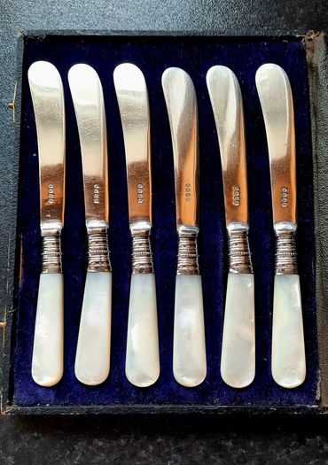 Antique Butter Knives - full set of 6