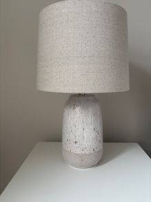 Helen James considered oatmeal and stone effect lamps