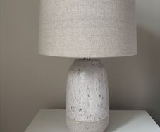 Helen James considered oatmeal and stone effect lamps