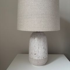 Helen James considered oatmeal and stone effect lamps