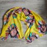 Yellow Floral beach scarf 95x150 Image 6
